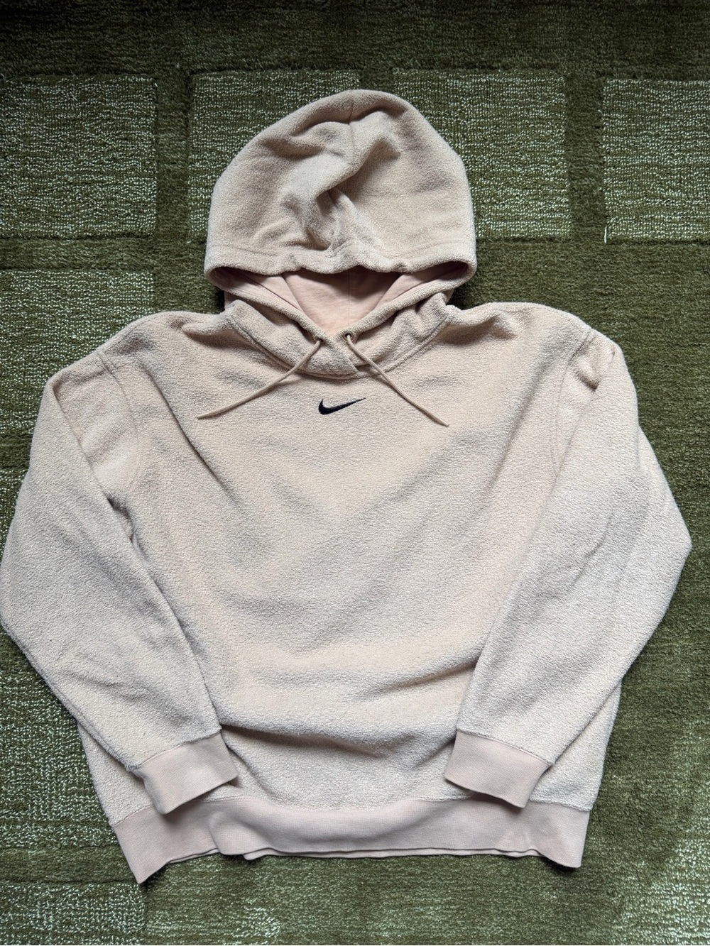 Nike Women’s Swoosh Teddy Bear Tan Hoodie